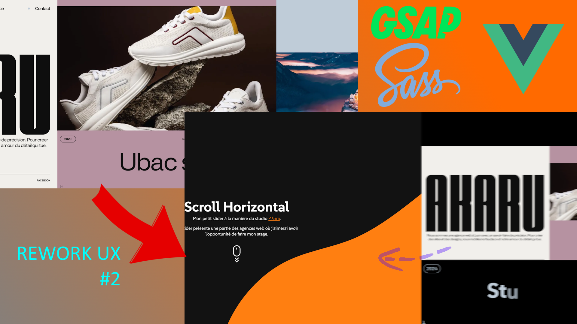 Cover for article 'UI/UX Recode #2: Le scroll horizontal du studio Akaru'