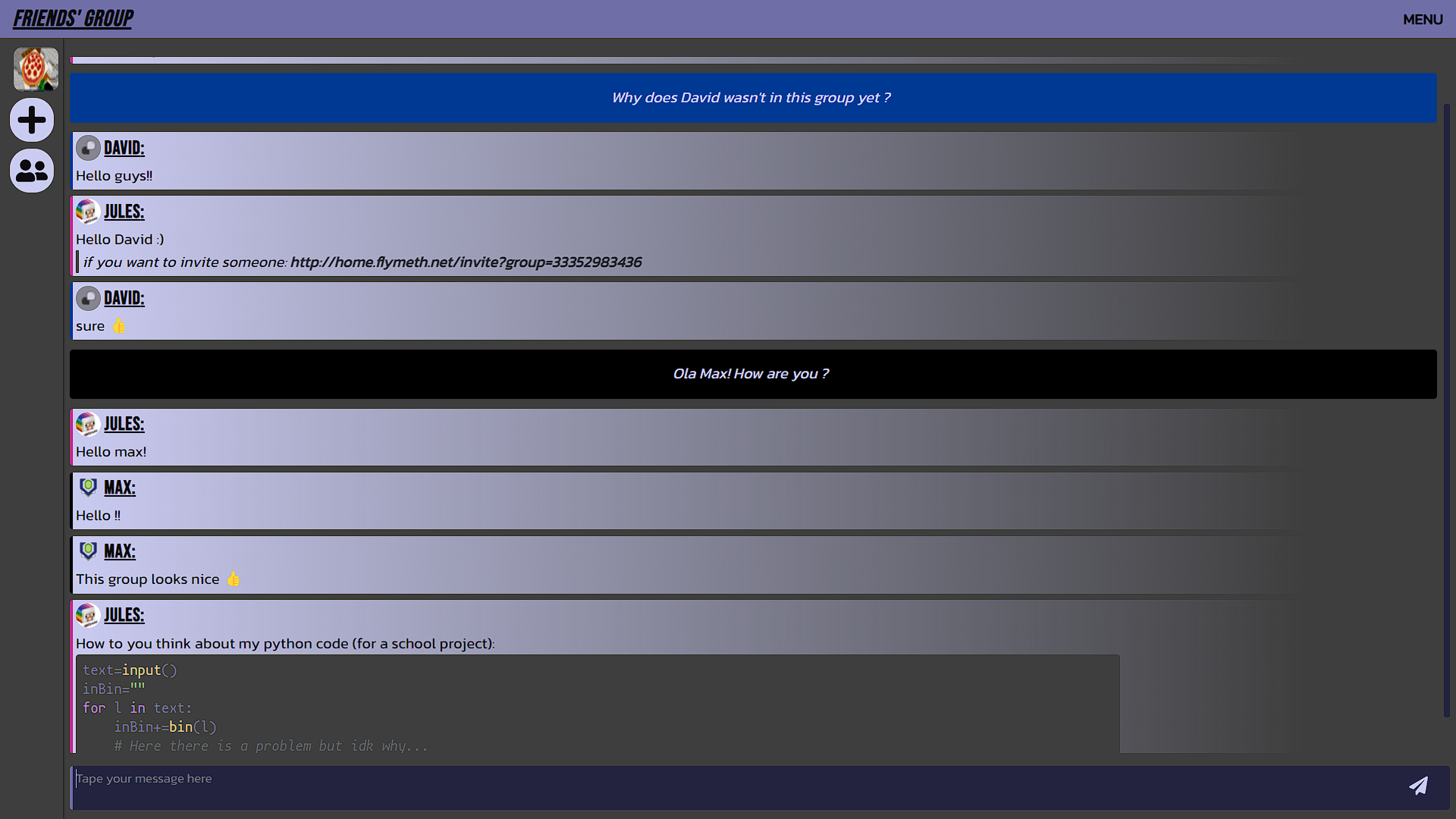 Discussion de groupe sur TEER